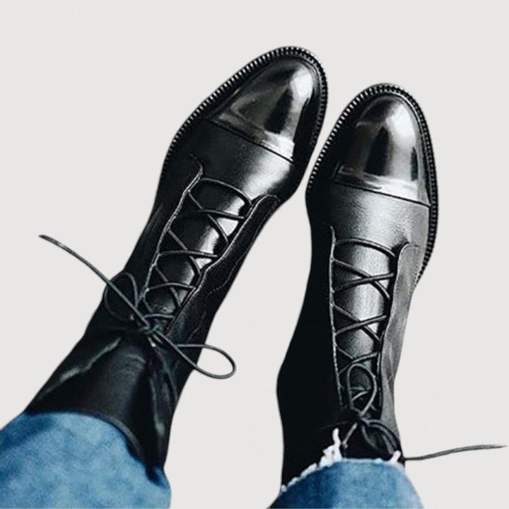 Elisa | Elegant Ankle Boots with Laces
