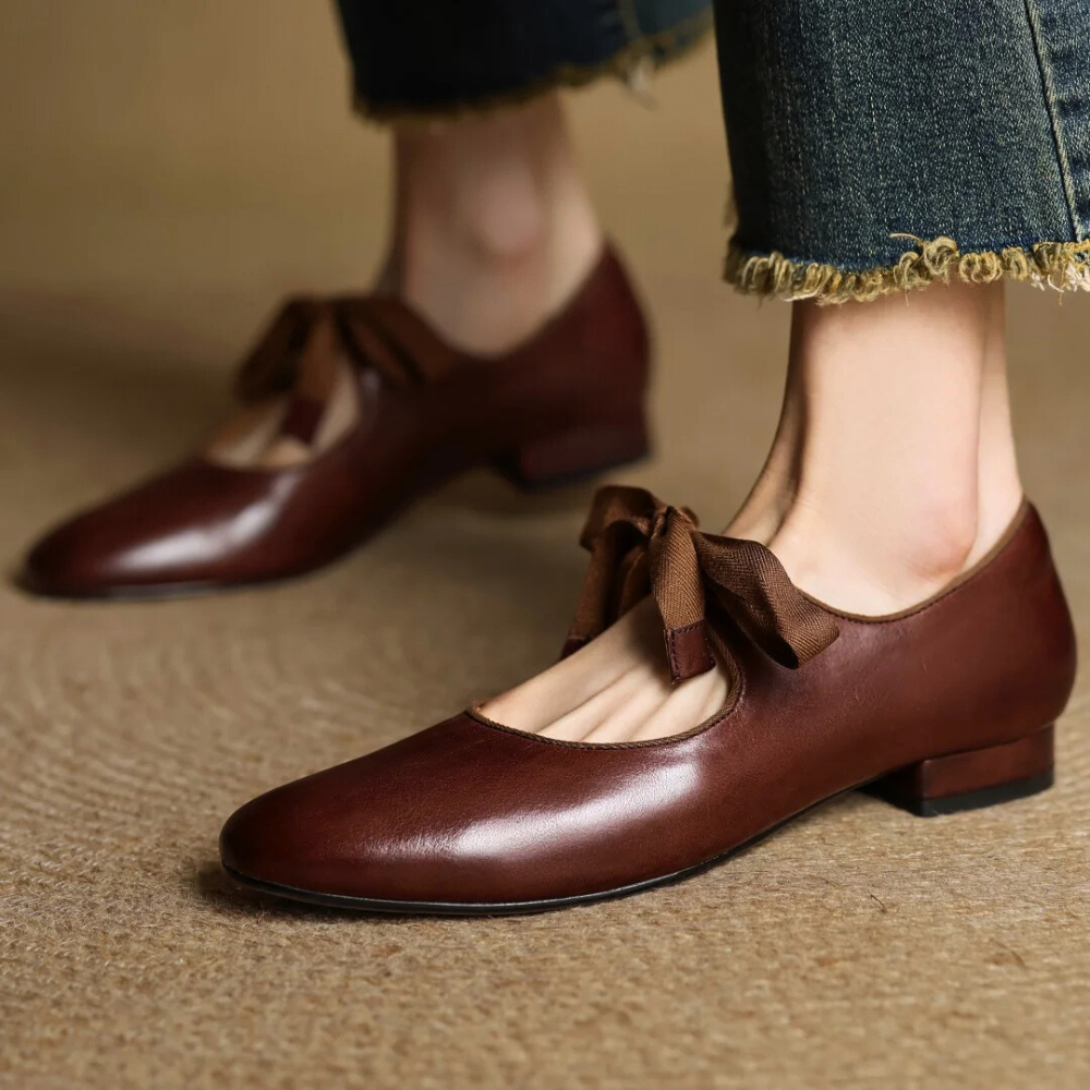 Bellaria | Elegant Ballerinas in Genuine Italian Leather with Bow