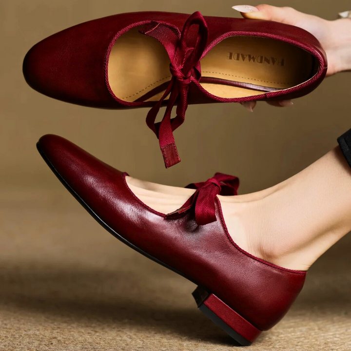 Bellaria | Elegant Ballerinas in Genuine Italian Leather with Bow