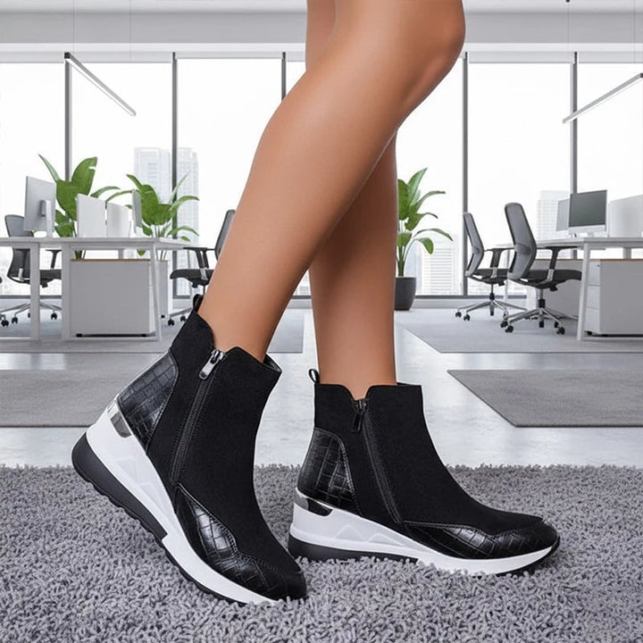 Niniane – Orthopedic Ankle Boots with Side Zipper