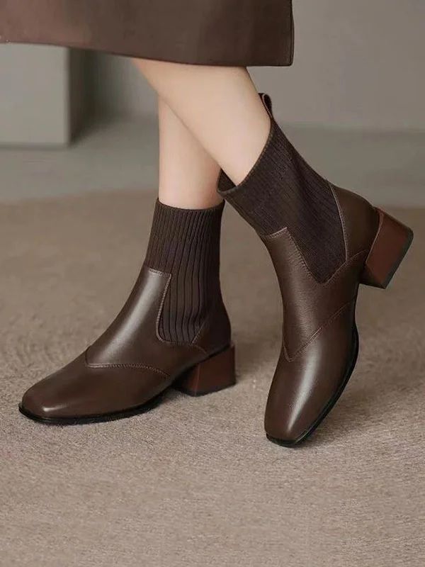 Lina | Warm Ankle Boots with Medium Heel