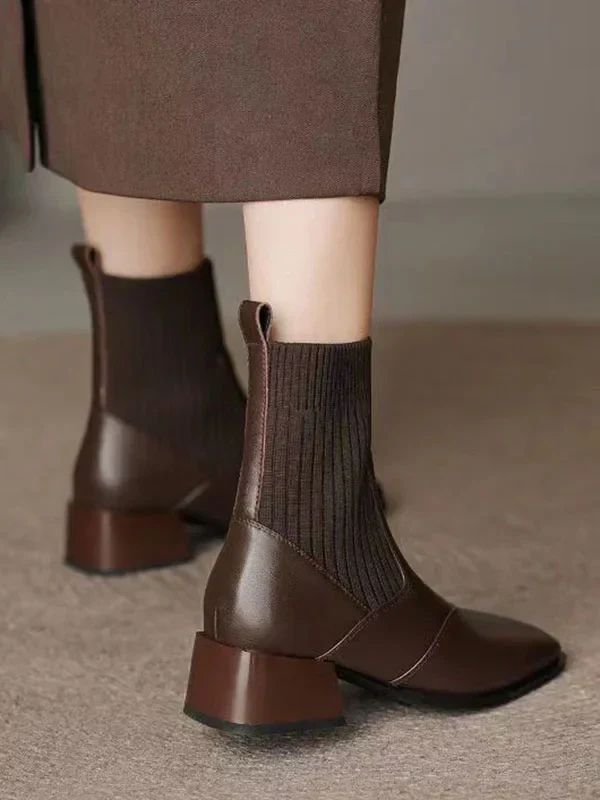 Lina | Warm Ankle Boots with Medium Heel