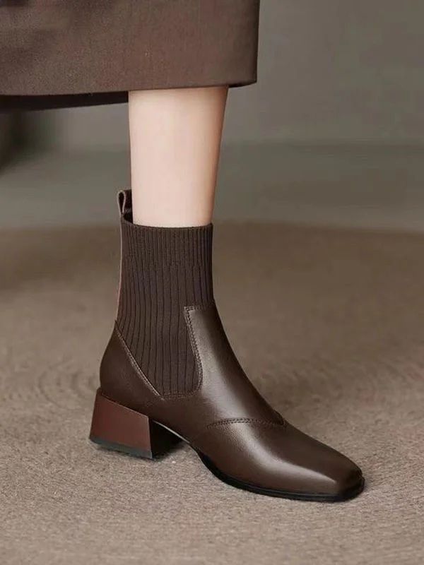Lina | Warm Ankle Boots with Medium Heel