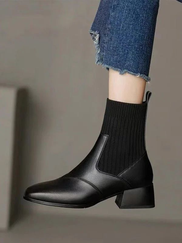 Lina | Warm Ankle Boots with Medium Heel