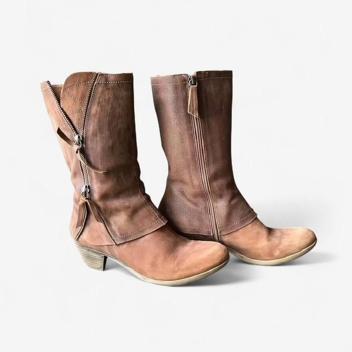 Amparo | Vintage Leather Autumn Boots