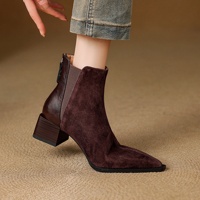 Verena | Soft and Refined Ankle Boots with Comfortable Heel