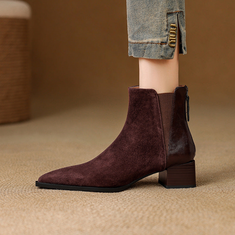 Verena | Soft and Refined Ankle Boots with Comfortable Heel
