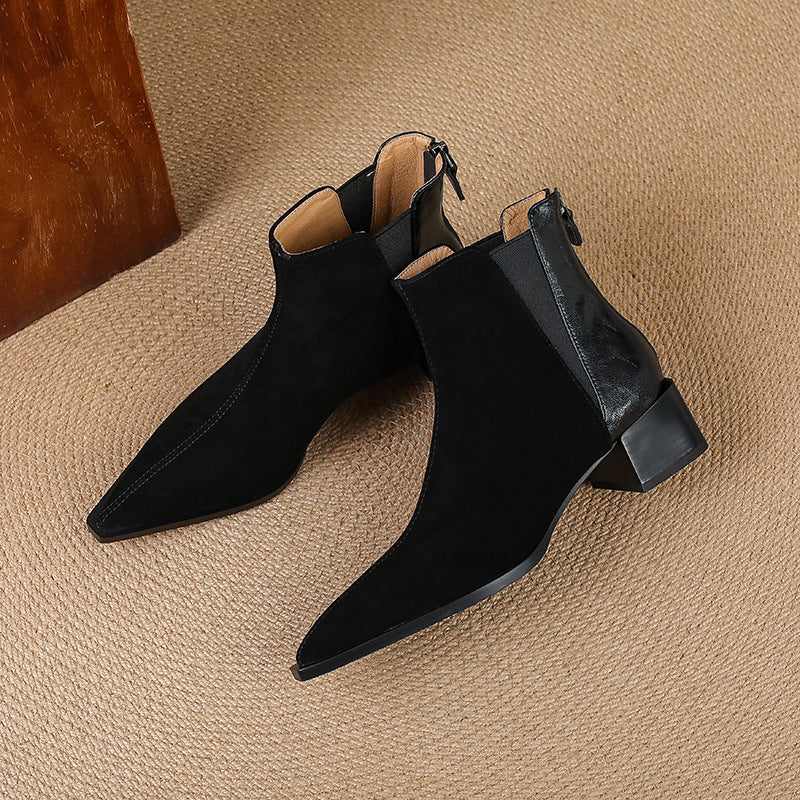 Verena | Soft and Refined Ankle Boots with Comfortable Heel