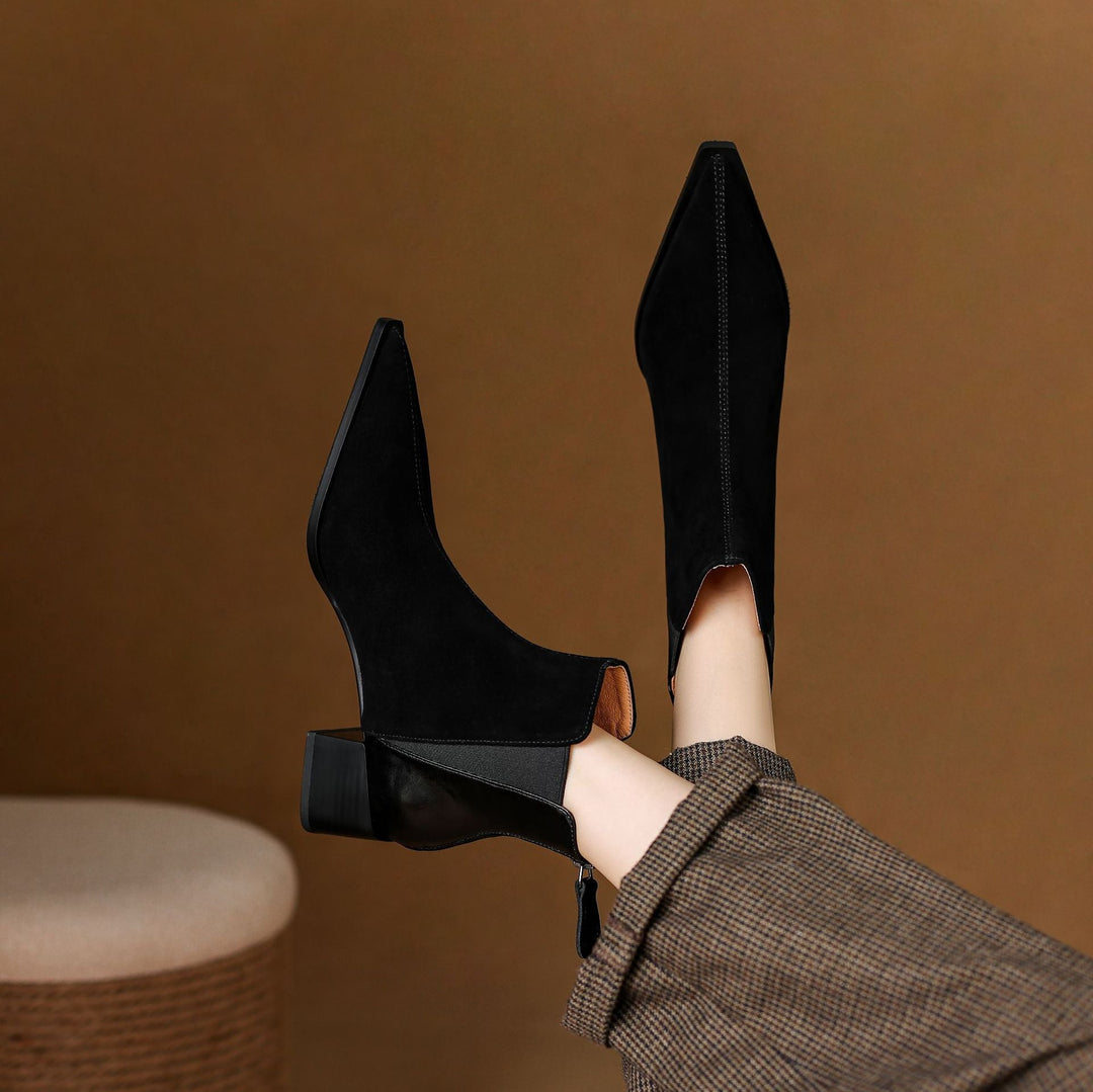 Verena | Soft and Refined Ankle Boots with Comfortable Heel