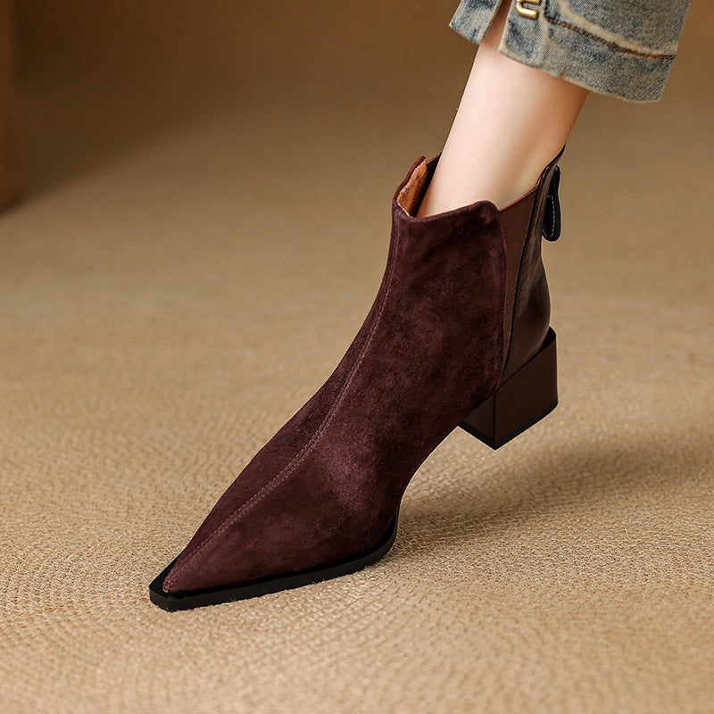 Verena | Soft and Refined Ankle Boots with Comfortable Heel
