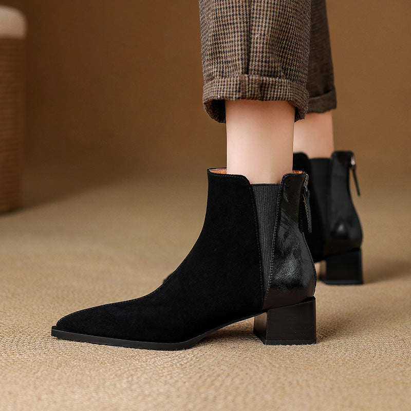 Verena | Soft and Refined Ankle Boots with Comfortable Heel