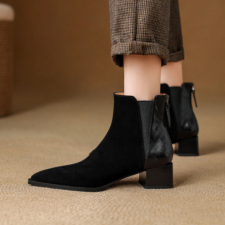 Verena | Soft and Refined Ankle Boots with Comfortable Heel