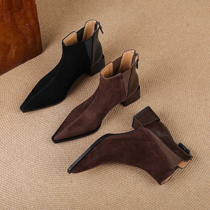 Verena | Soft and Refined Ankle Boots with Comfortable Heel
