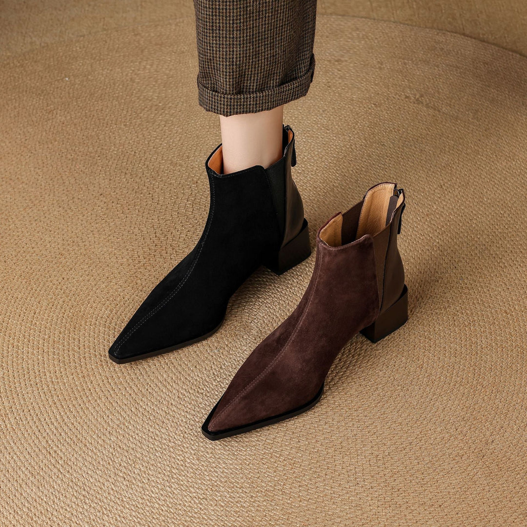 Verena | Soft and Refined Ankle Boots with Comfortable Heel