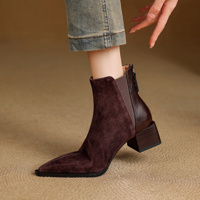 Verena | Soft and Refined Ankle Boots with Comfortable Heel