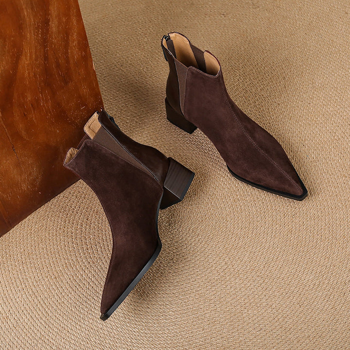 Verena | Soft and Refined Ankle Boots with Comfortable Heel