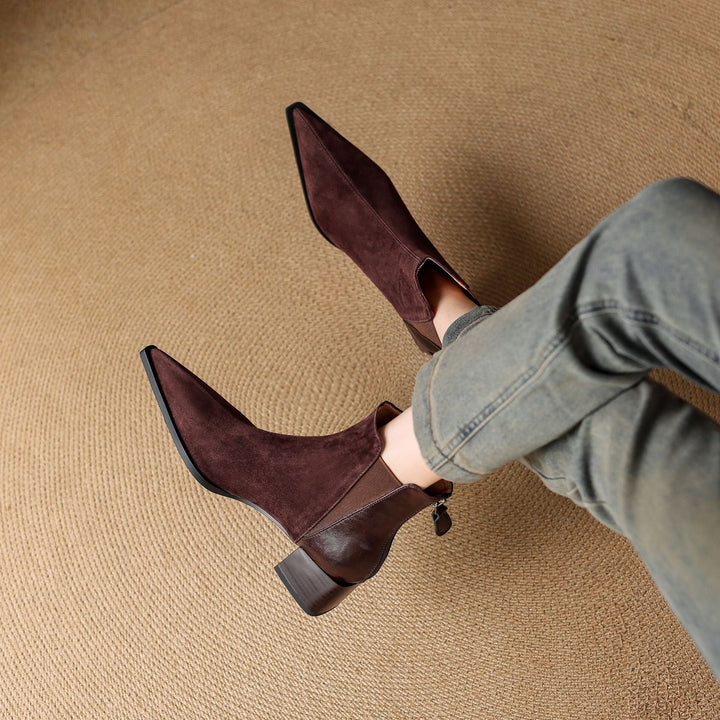 Verena | Soft and Refined Ankle Boots with Comfortable Heel