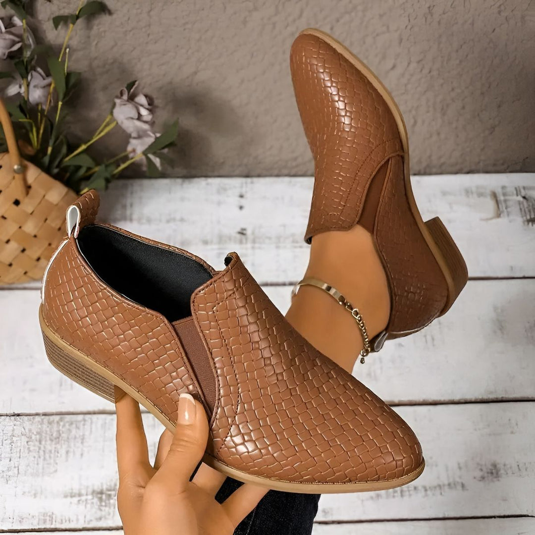 Alexia | Elegant Leather Orthopedic Oxford Shoes