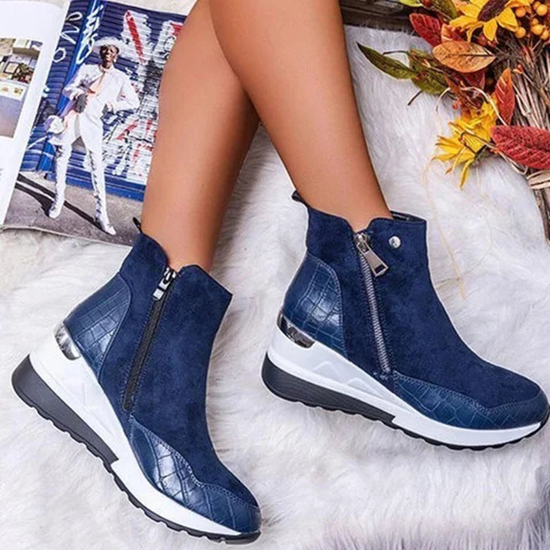 Niniane – Orthopedic Ankle Boots with Side Zipper