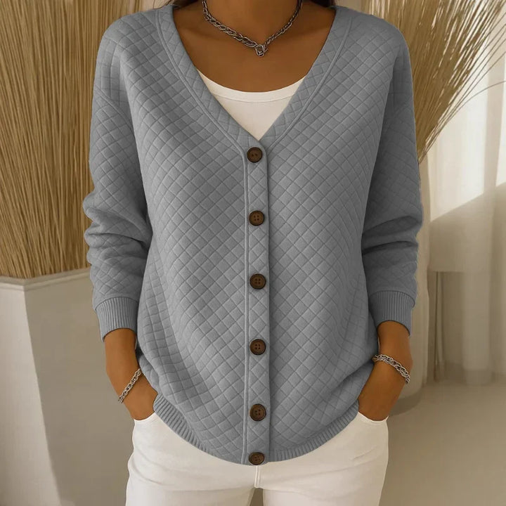 Selvarae | Textured Line Knit Cardigan