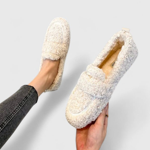 Solenne | Elegant Moccasins in Soft and Warm Fabric