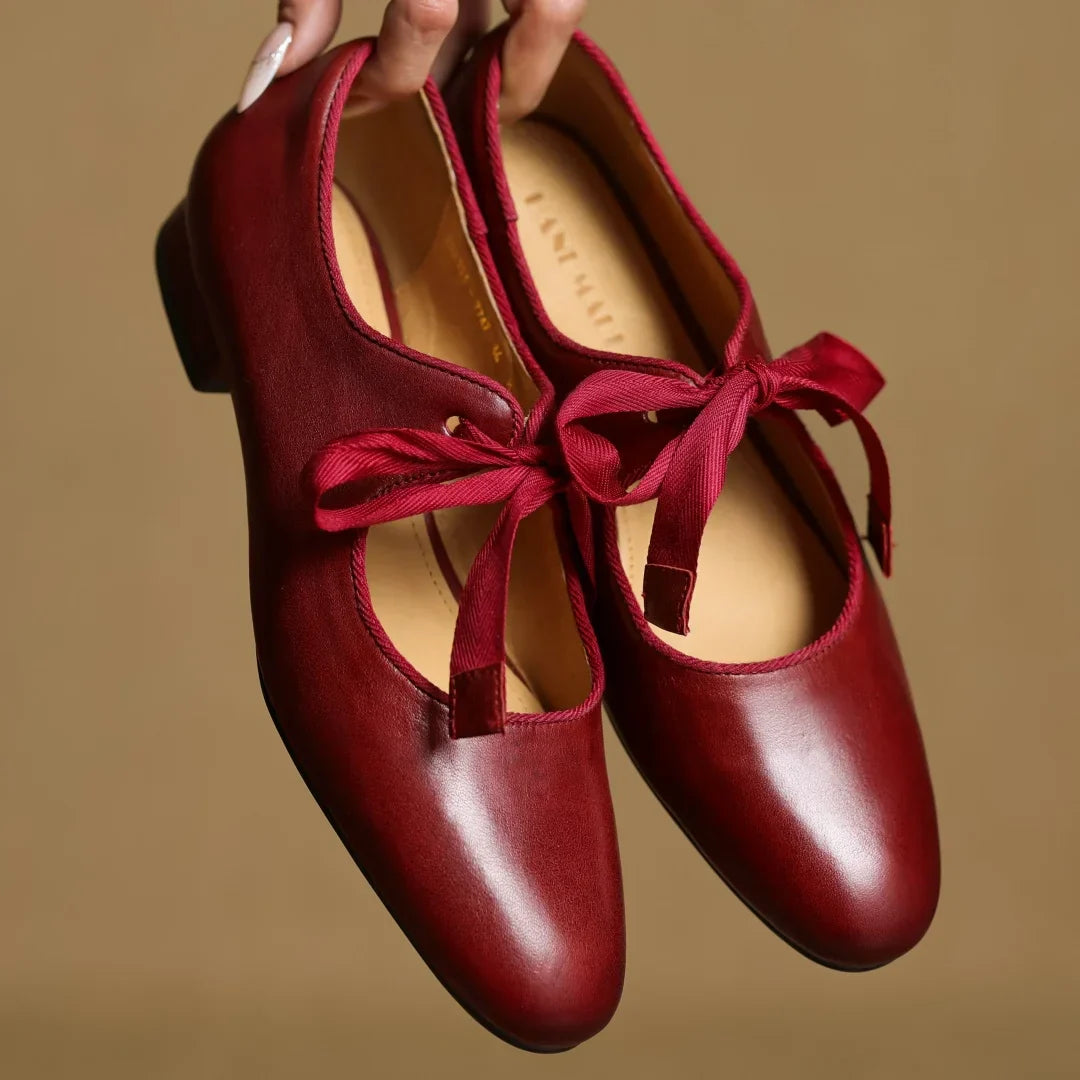 Bellaria | Elegant Ballerinas in Genuine Italian Leather with Bow