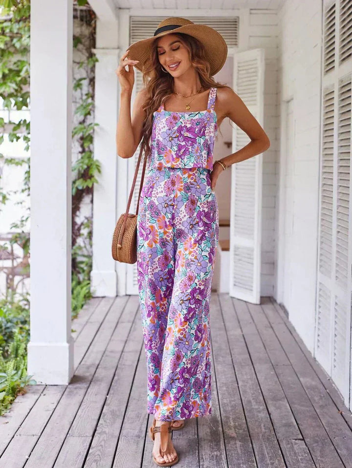 Nympha | Floral Wide Leg Jumpsuit