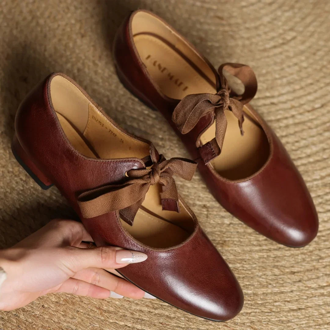 Bellaria | Elegant Ballerinas in Genuine Italian Leather with Bow