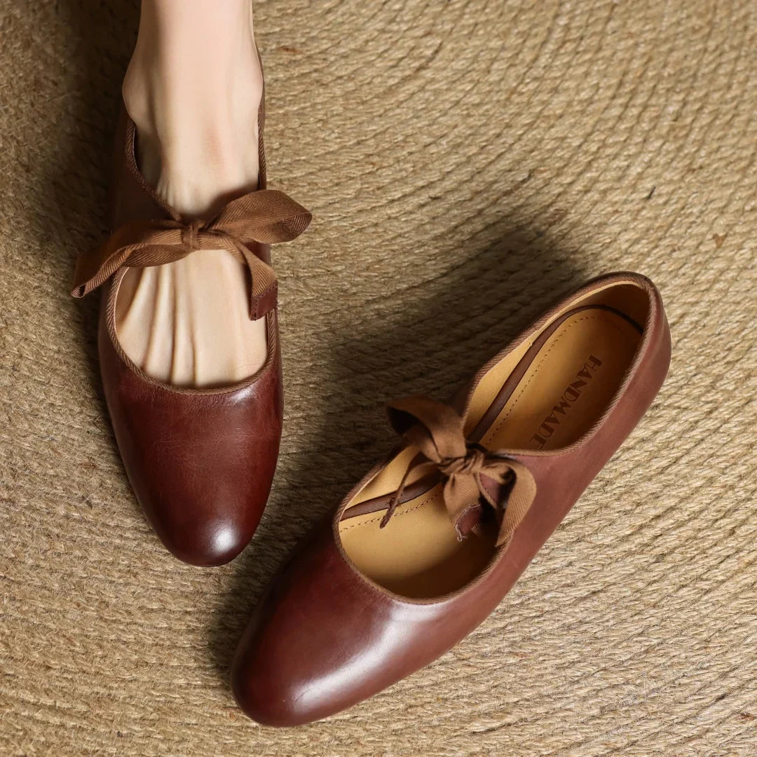 Bellaria | Elegant Ballerinas in Genuine Italian Leather with Bow