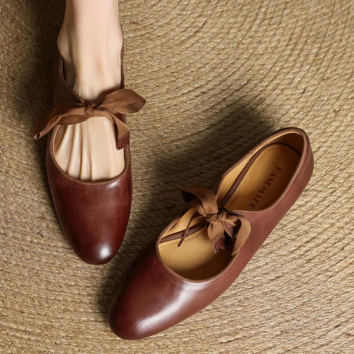 Bellaria | Elegant Ballerinas in Genuine Italian Leather with Bow