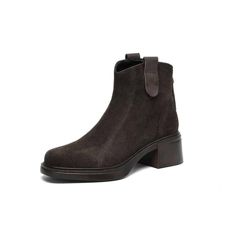 Nora | Luxury Ankle Boots in Soft Suede