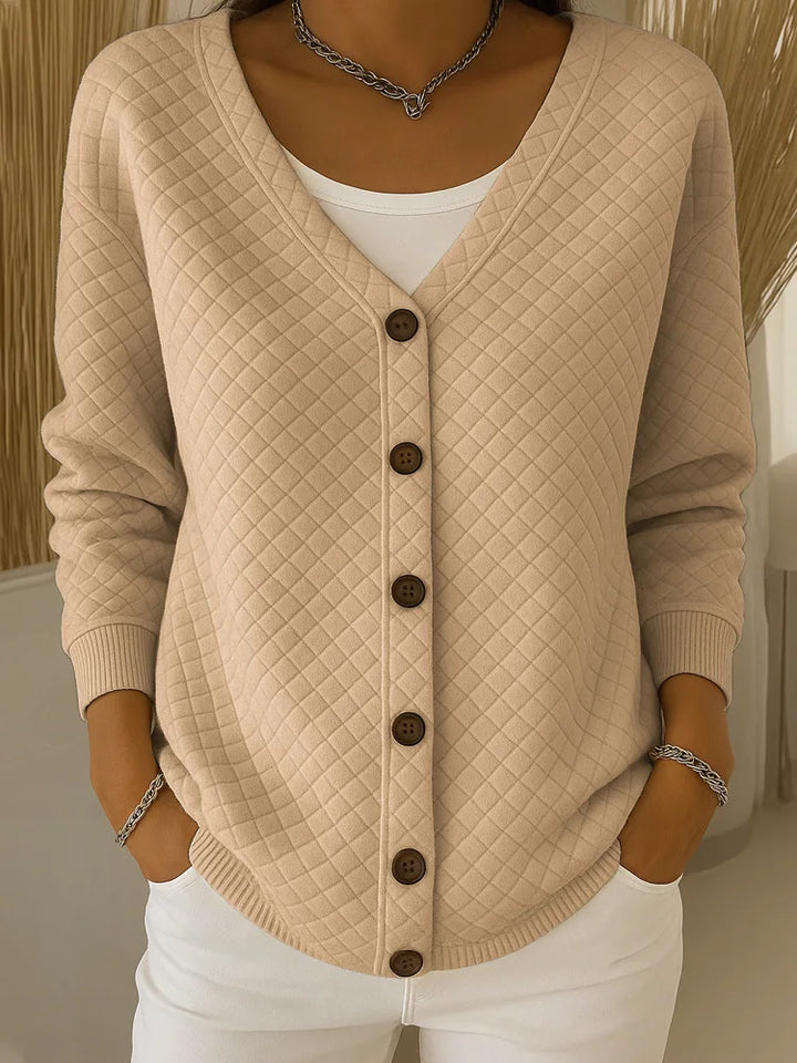 Selvarae | Textured Line Knit Cardigan