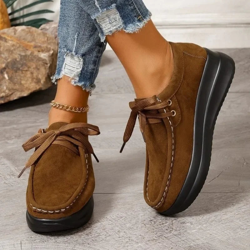 Tonja | Suede Shoes with Laces