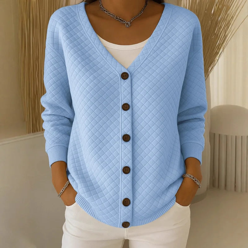 Selvarae | Textured Line Knit Cardigan