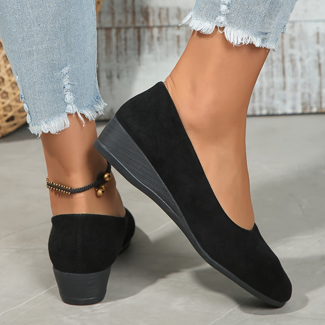 Éliane | Comfortable Wedge Ballet Flats