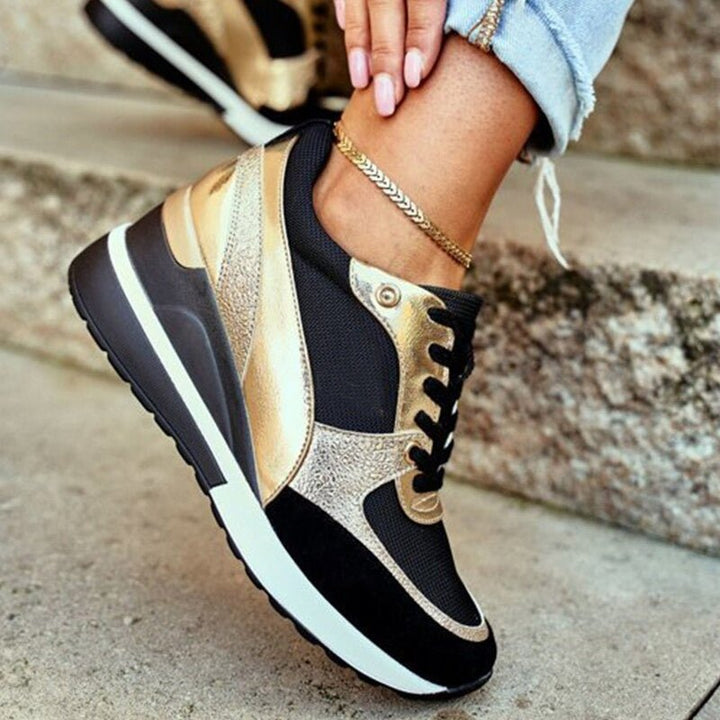 Celia | Comfortable Sneakers with Golden Details