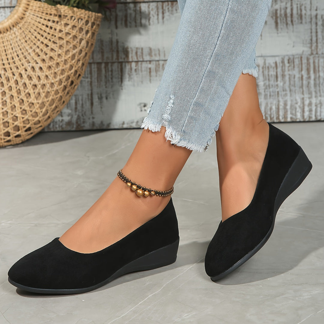 Éliane | Comfortable Wedge Ballet Flats