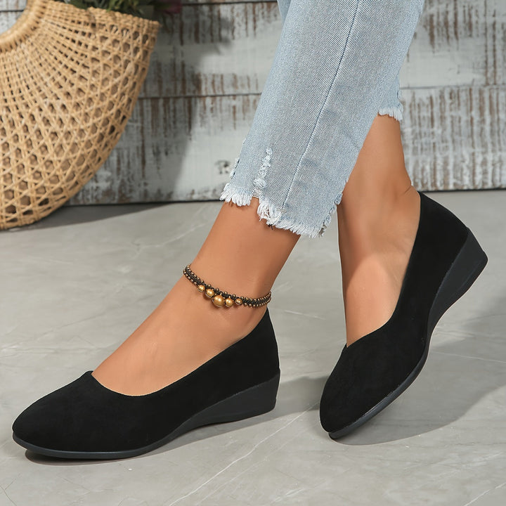 Éliane | Comfortable Wedge Ballet Flats