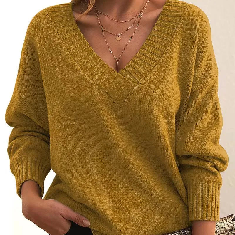 Sofia | Soft Knit V-Neck Sweater