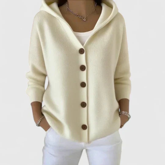 Arvoline | Elegant Hooded Cardigan