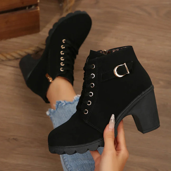 Cavella | Elegant Heeled Ankle Boots