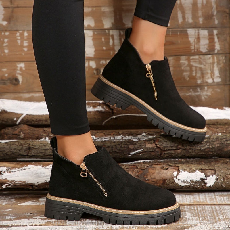 Zorvess | Elegant Ankle Boots with Side Zip