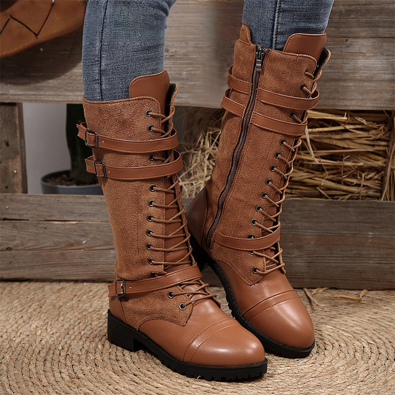 Elena | Vintage Low-Heeled Boots