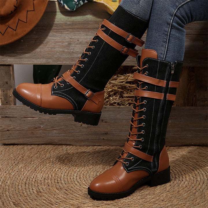 Elena | Vintage Low-Heeled Boots