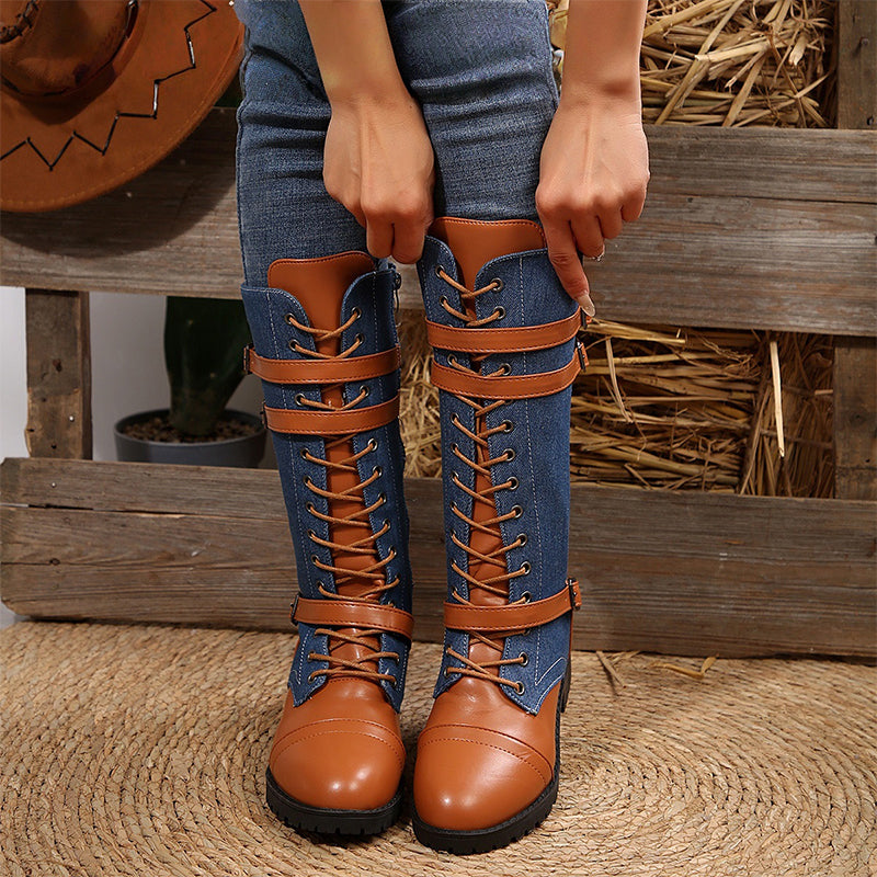 Elena | Vintage Low-Heeled Boots