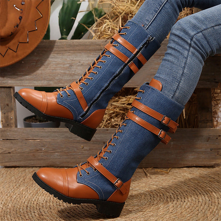 Elena | Vintage Low-Heeled Boots
