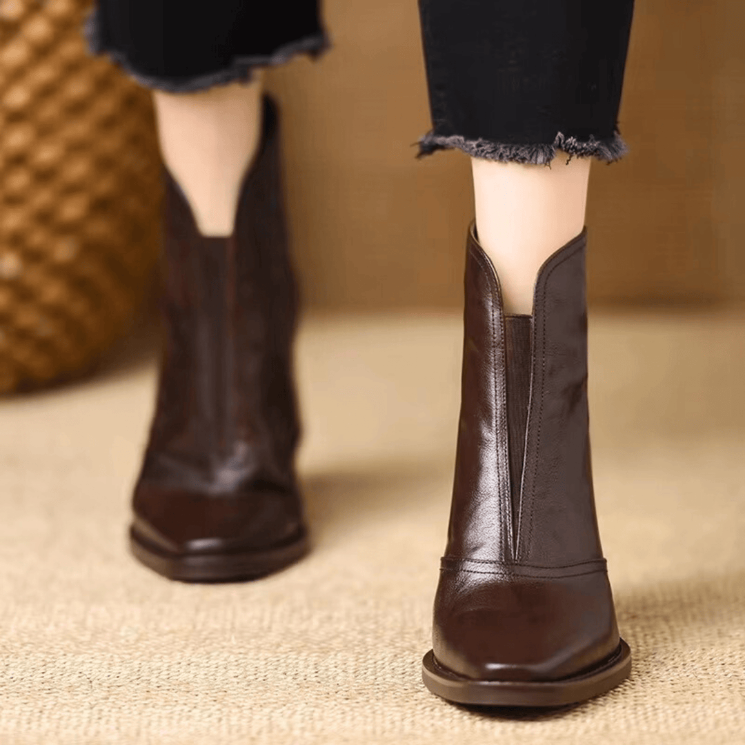 Claudia | Luxury Ankle Boots with Medium Heel