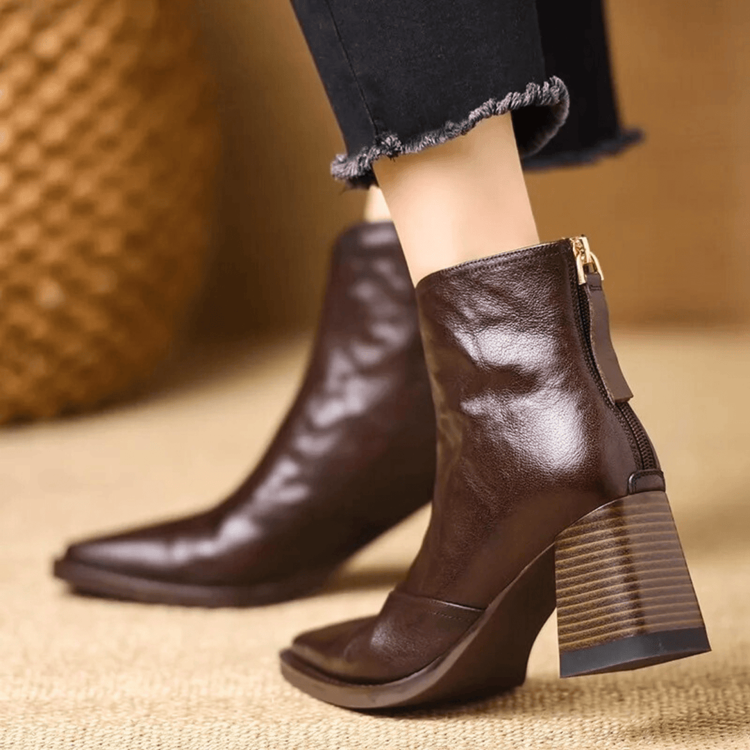Claudia | Luxury Ankle Boots with Medium Heel